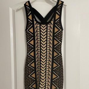 Tribal Print BodyCon Size 8 Midi Dress